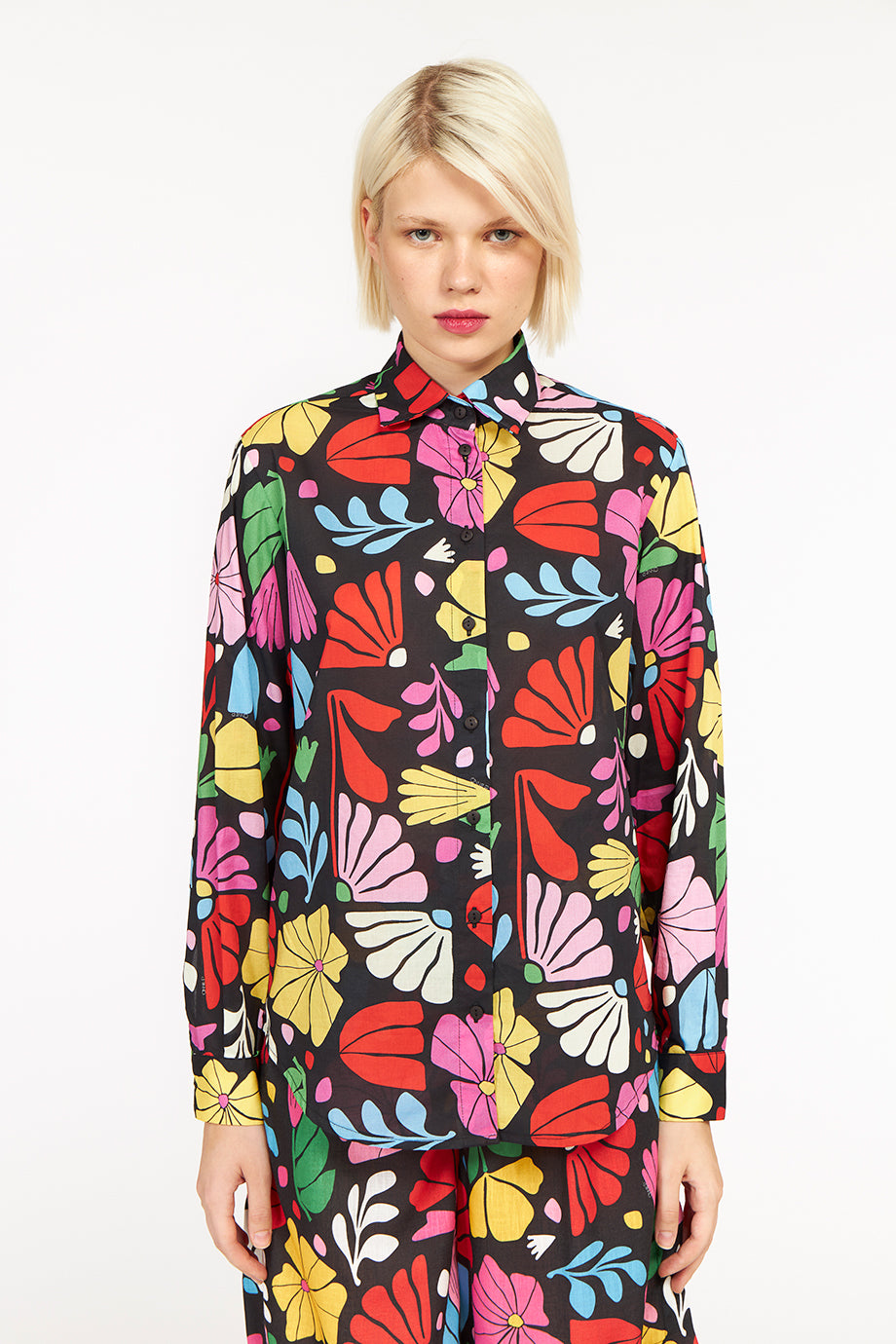 Serafina Shirt Garden Black