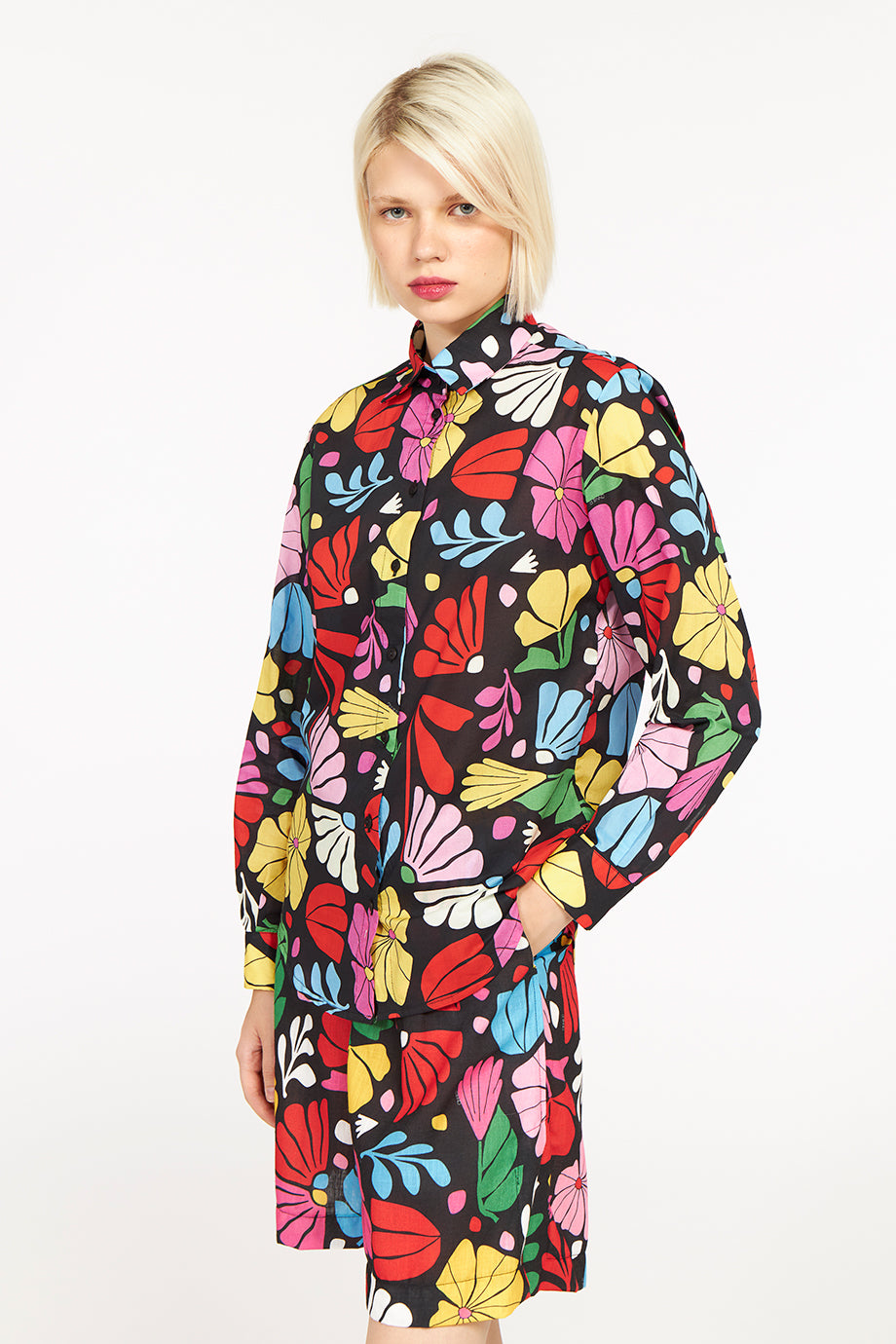 Serafina Shirt Garden Black