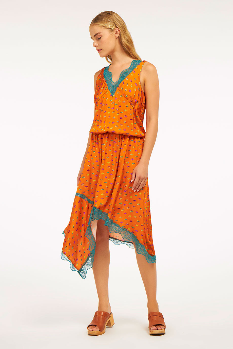 Jasmine Dress Petals Bronze