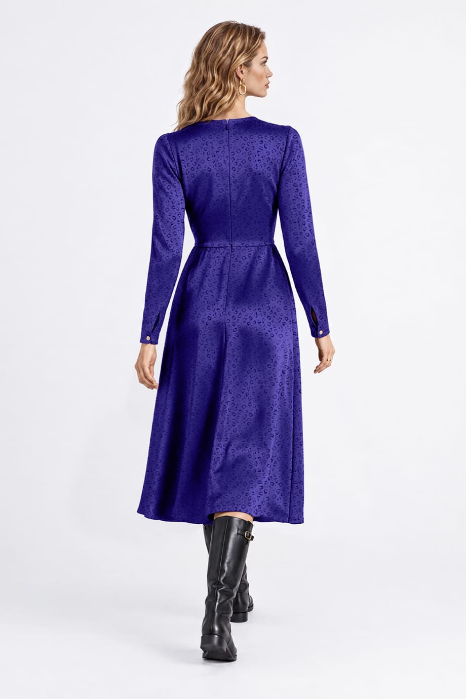 Eliza Dress Animal Blue