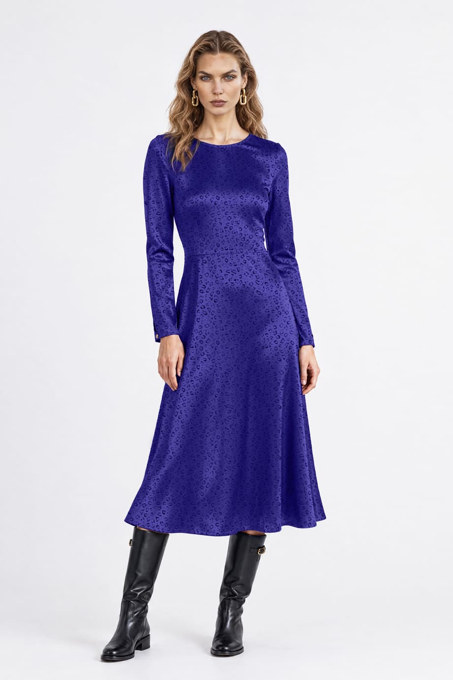 Eliza Dress Animal Blue