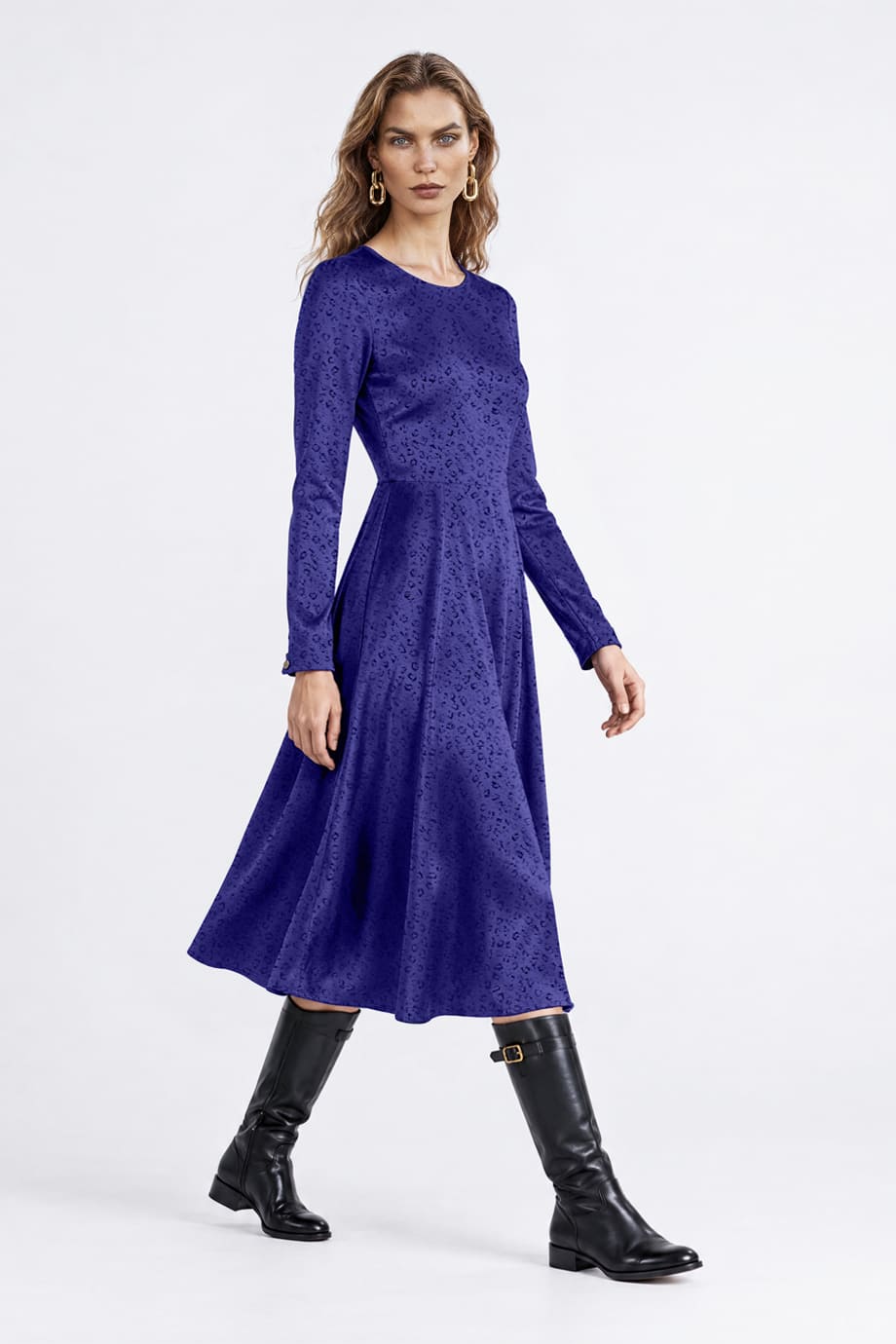 Eliza Dress Animal Blue
