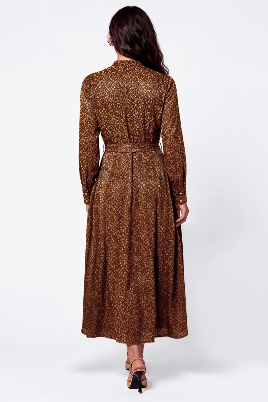 Lara Dress Animal Chestnut