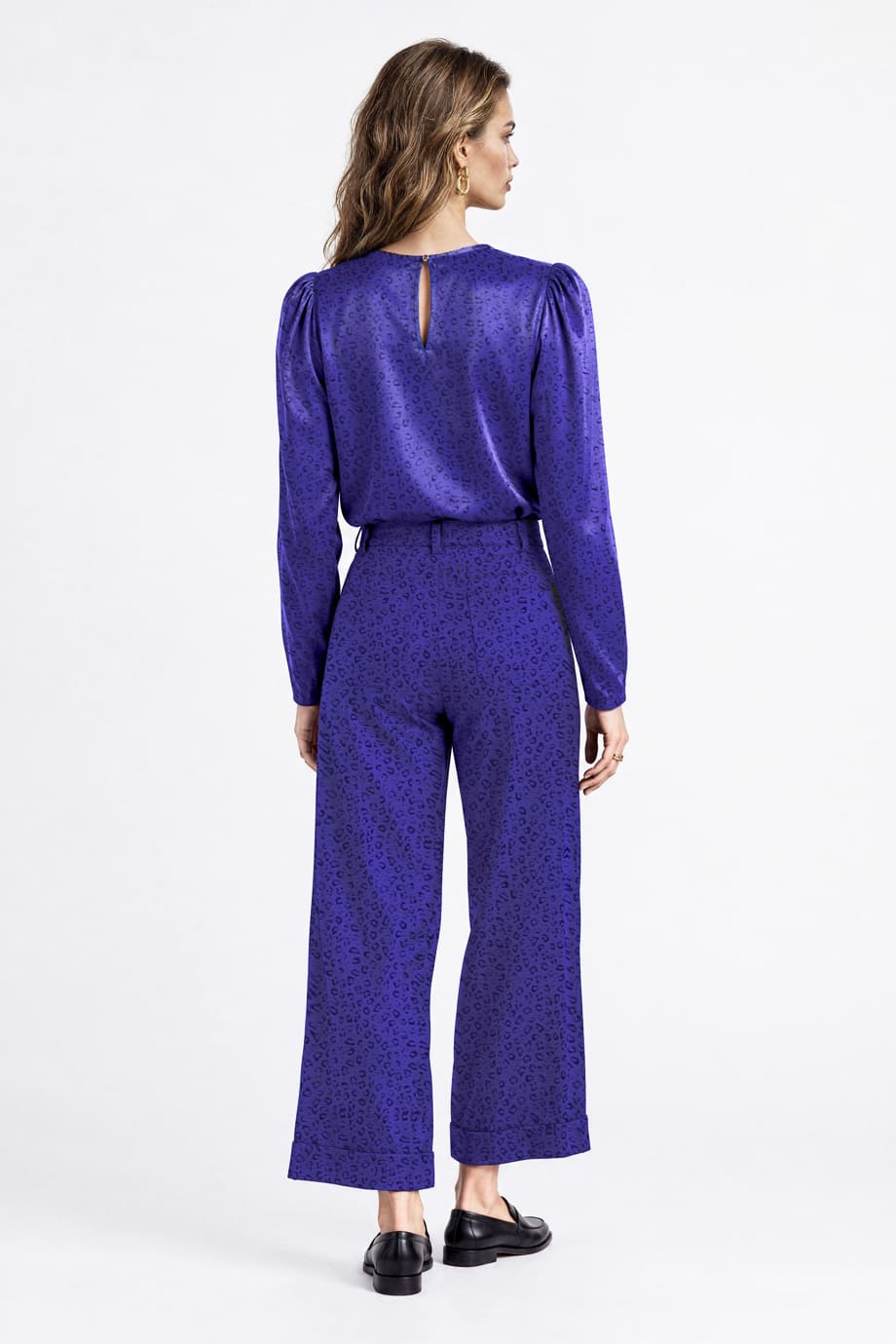 Nala Blouse Animal Blue