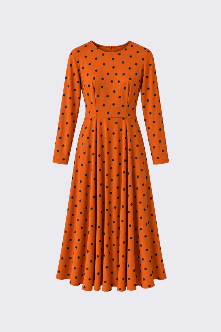 Eliza Dress Dots Orange