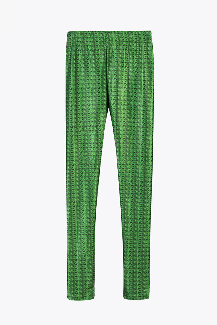 Leggings Textured Weave Green