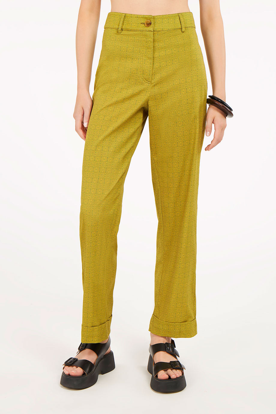 Basic Pants Seaskin Mustard