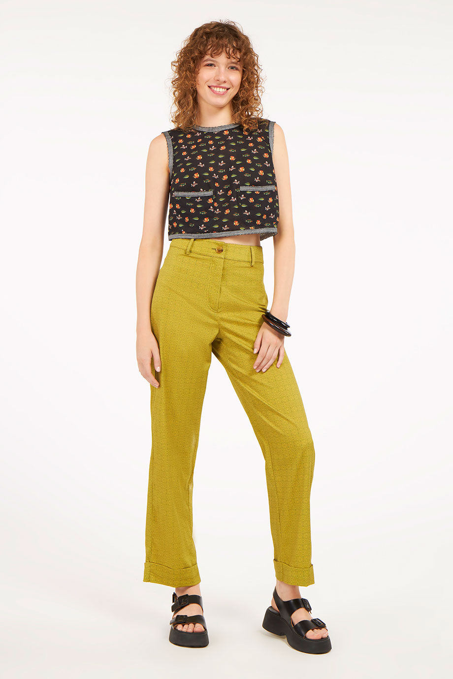 Basic Pants Seaskin Mustard