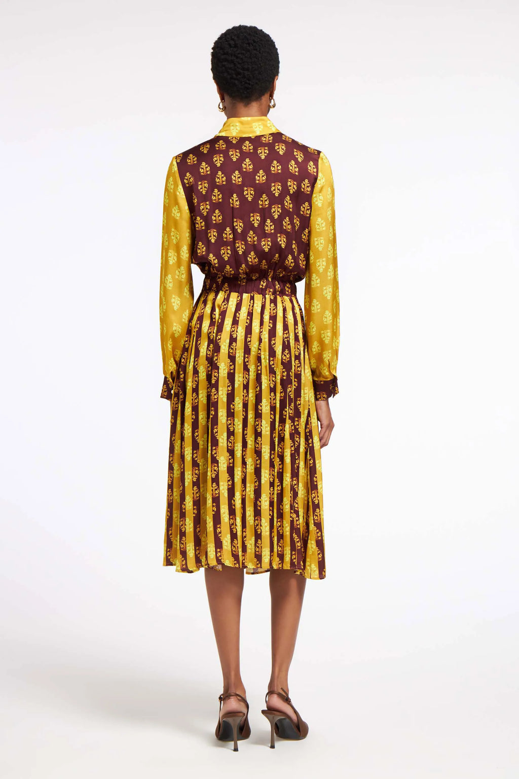 Bianca Dress Combo Mustard