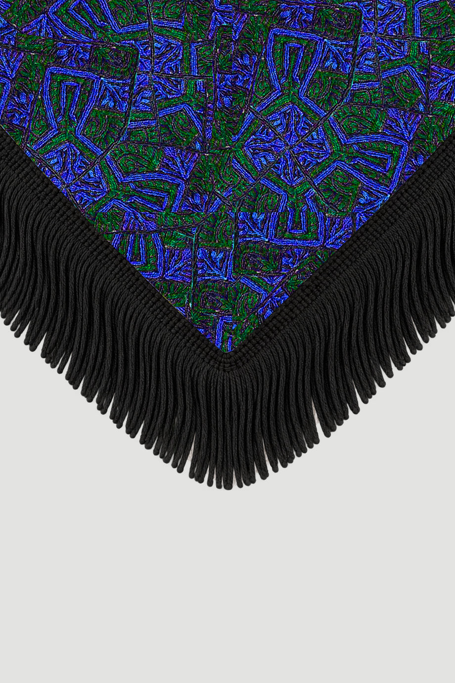 The Fringed Scarf Argalios Blue&Green