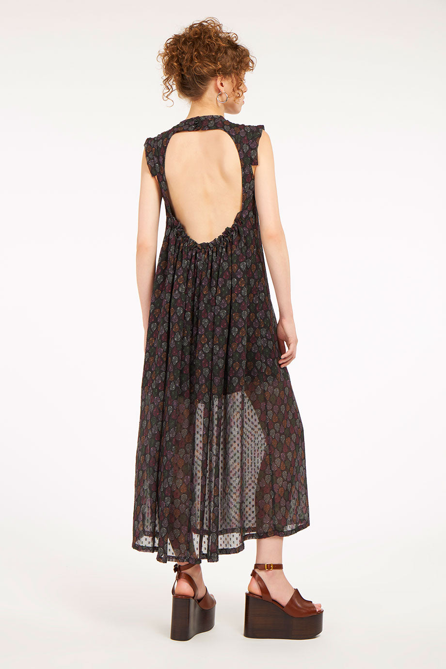 Camelia Dress Midnight Reef