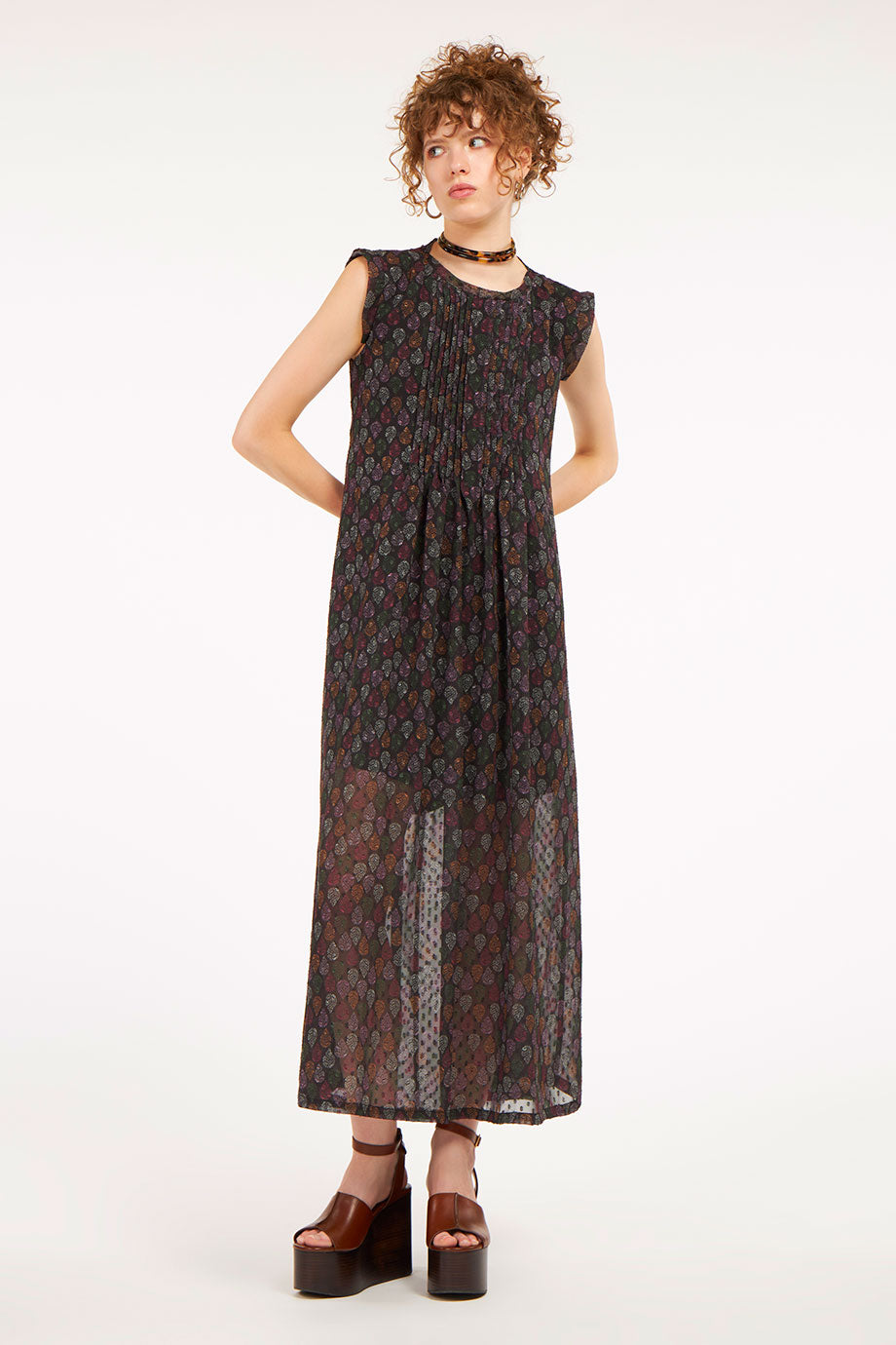 Camelia Dress Midnight Reef