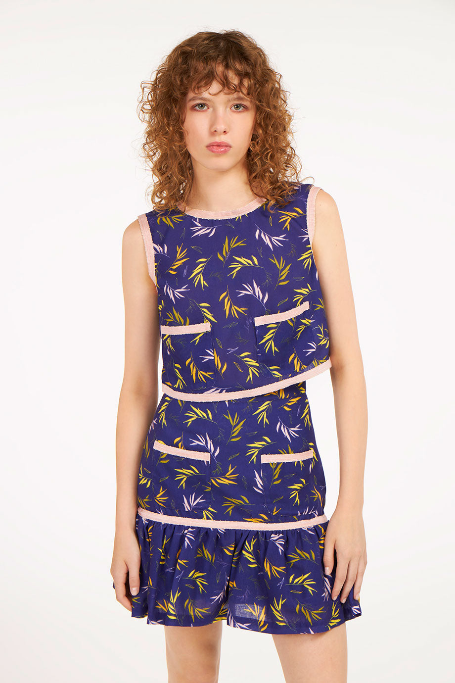 Candy Top Blue Bloom