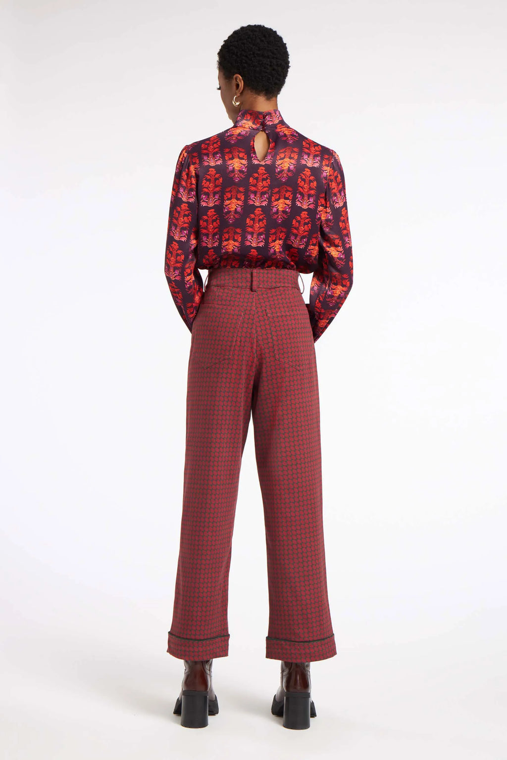 Chloe Blouse Stiches Plum