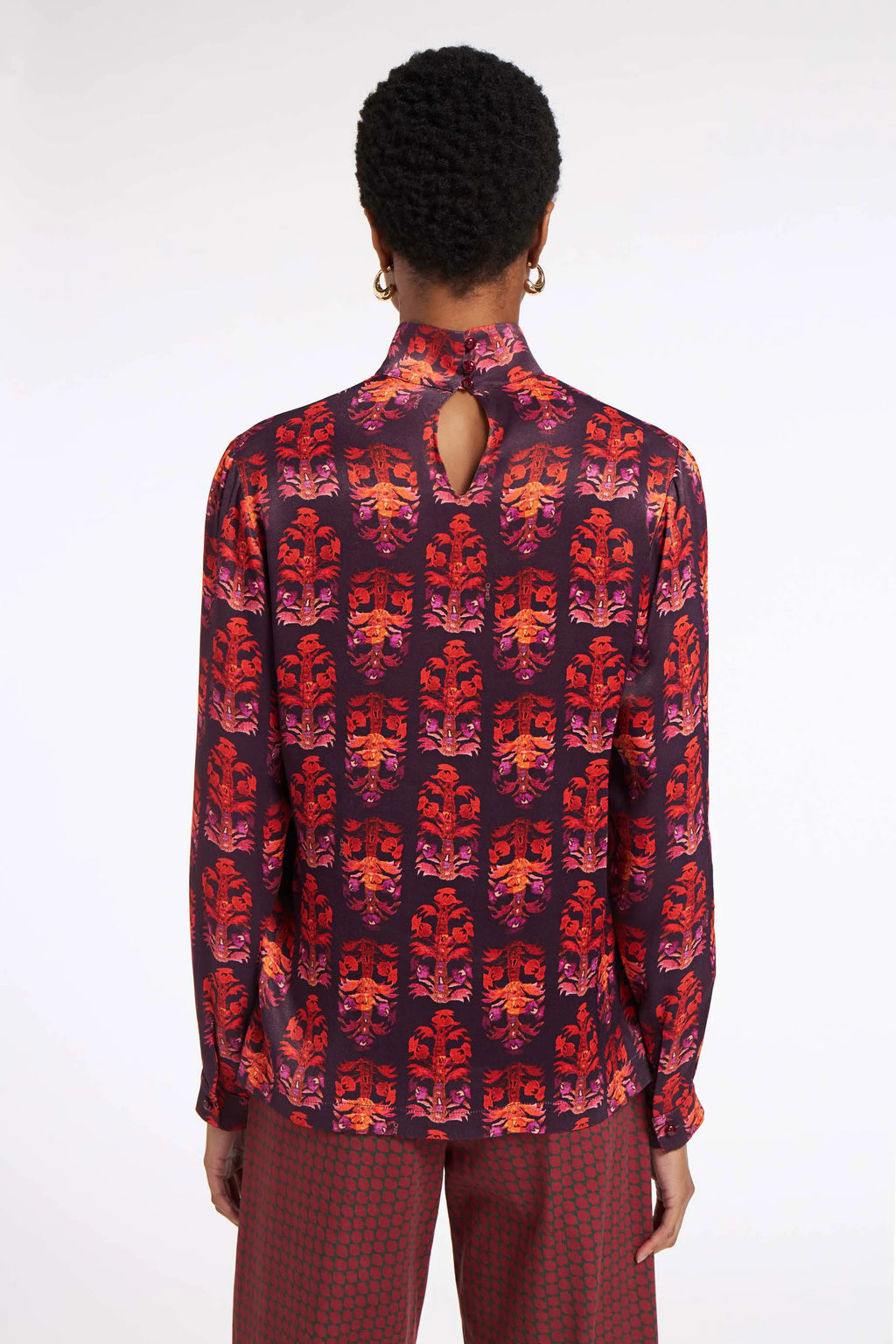 Chloe Blouse Stiches Plum