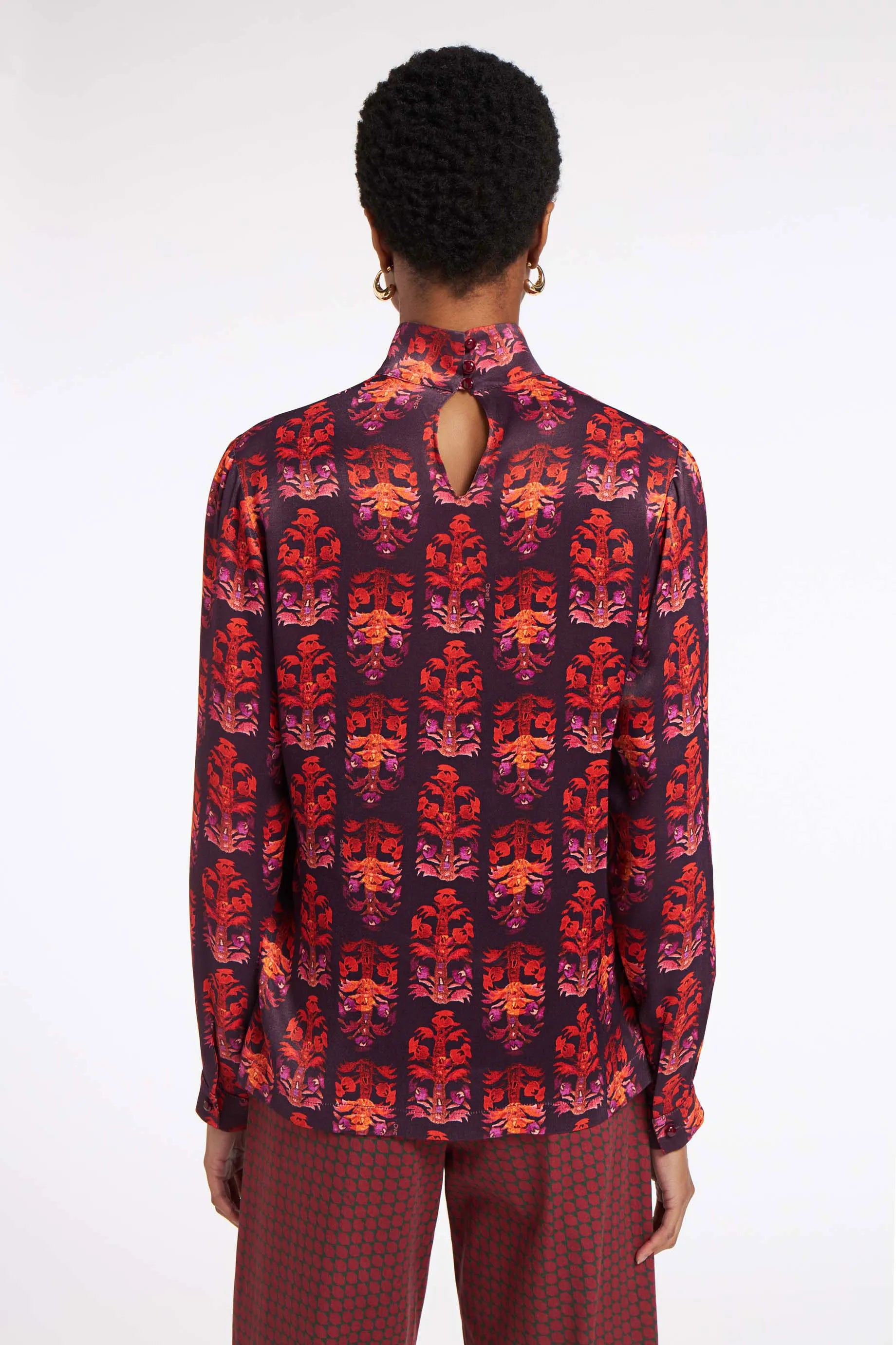 Chloe Blouse Stiches Plum