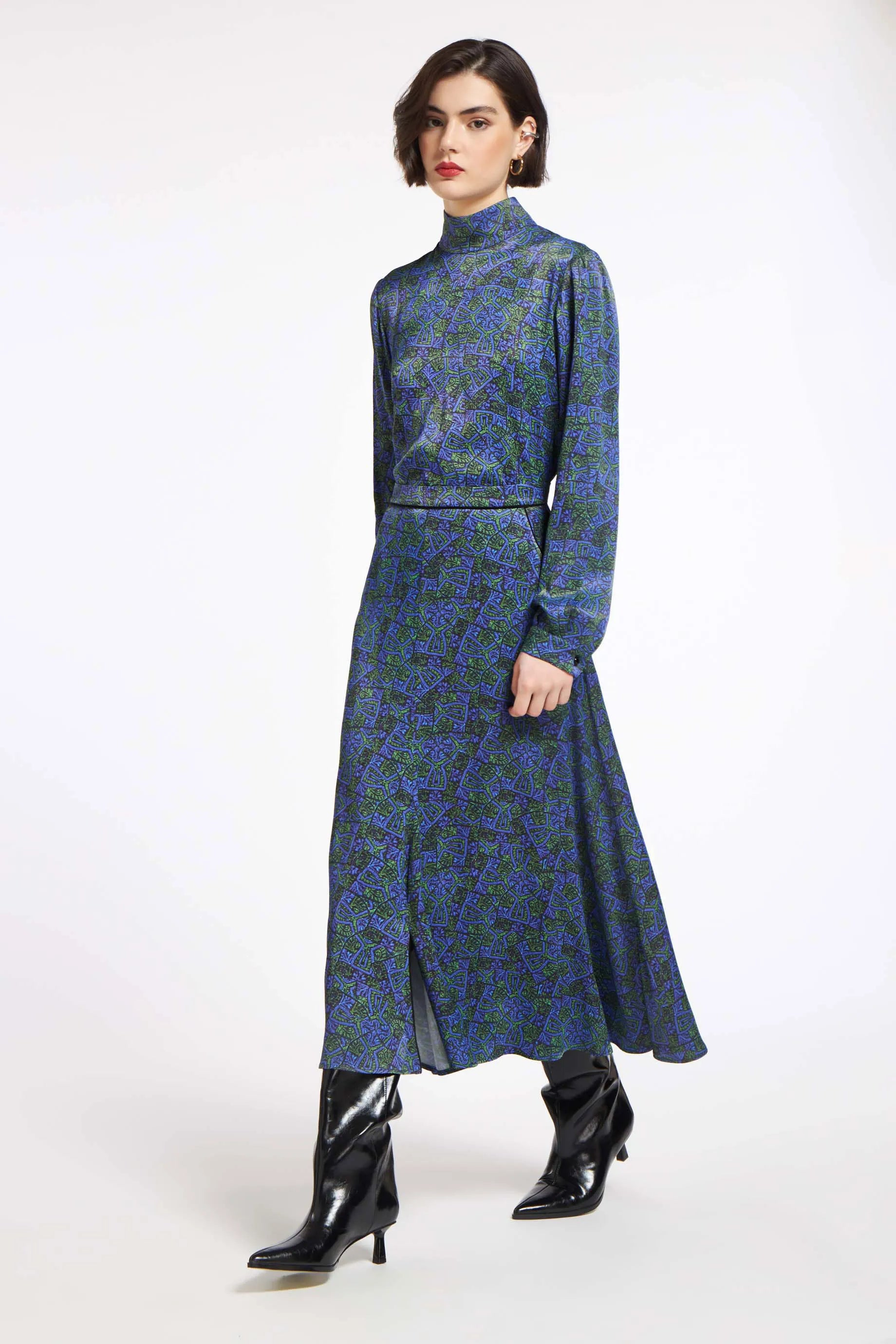 Chloe Skirt Argalios Blue&Green