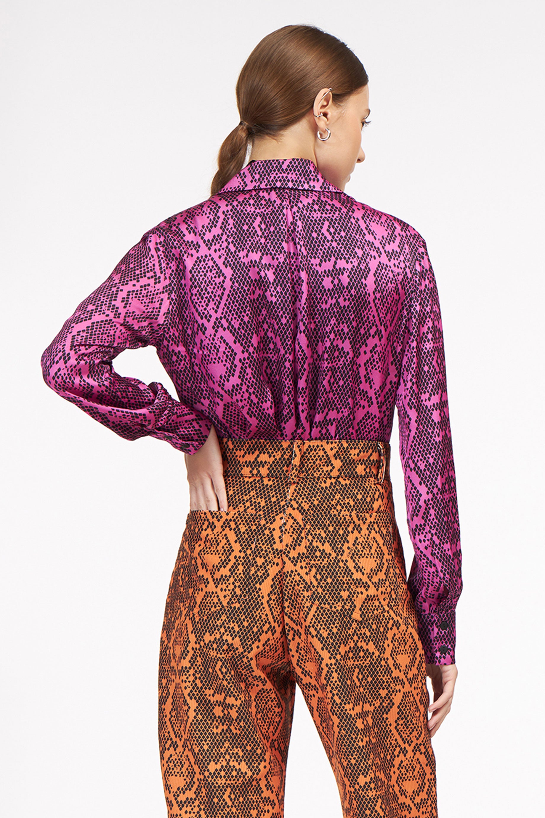 Classic Shirt Snake Pink