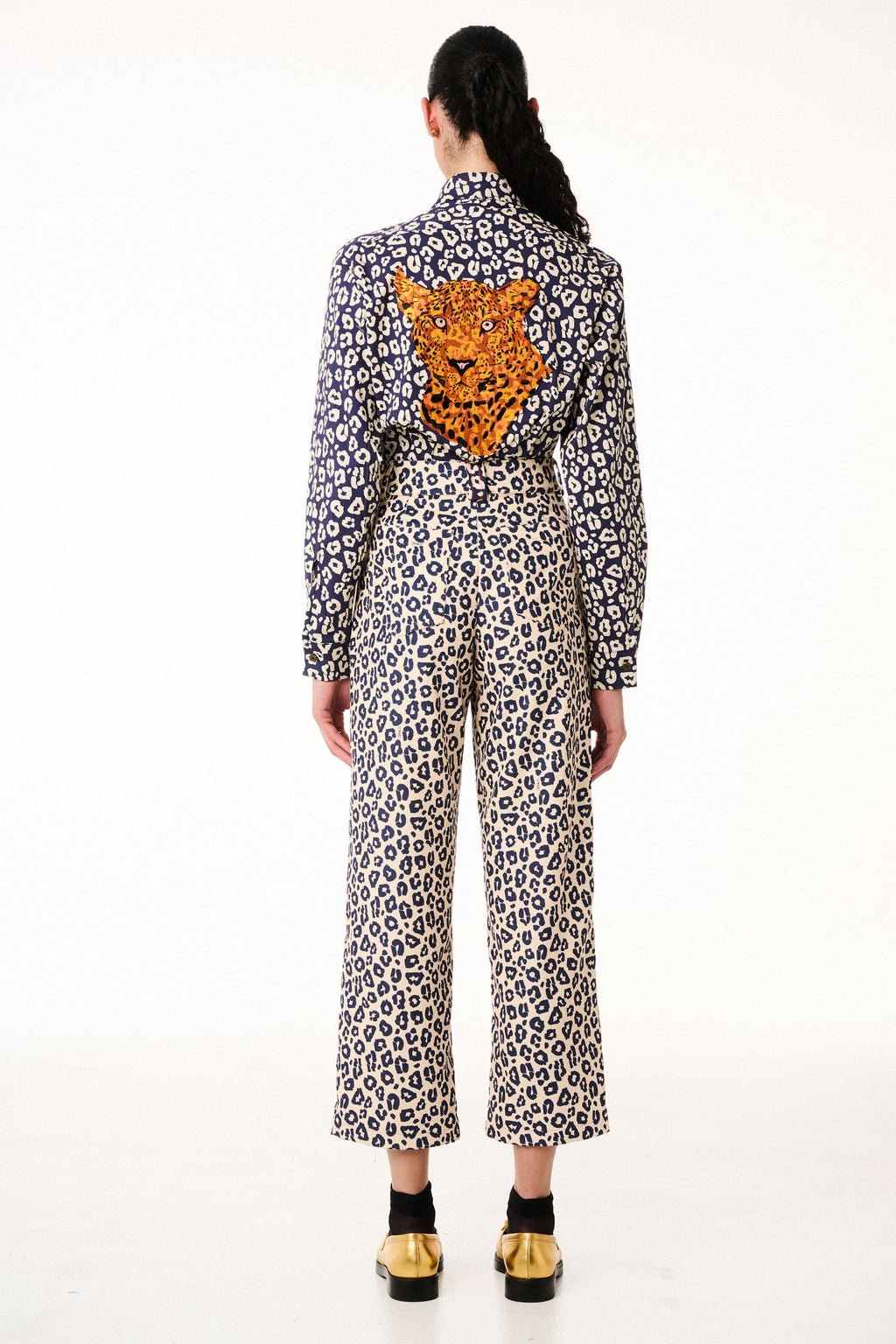 Cord Pants Animal Print