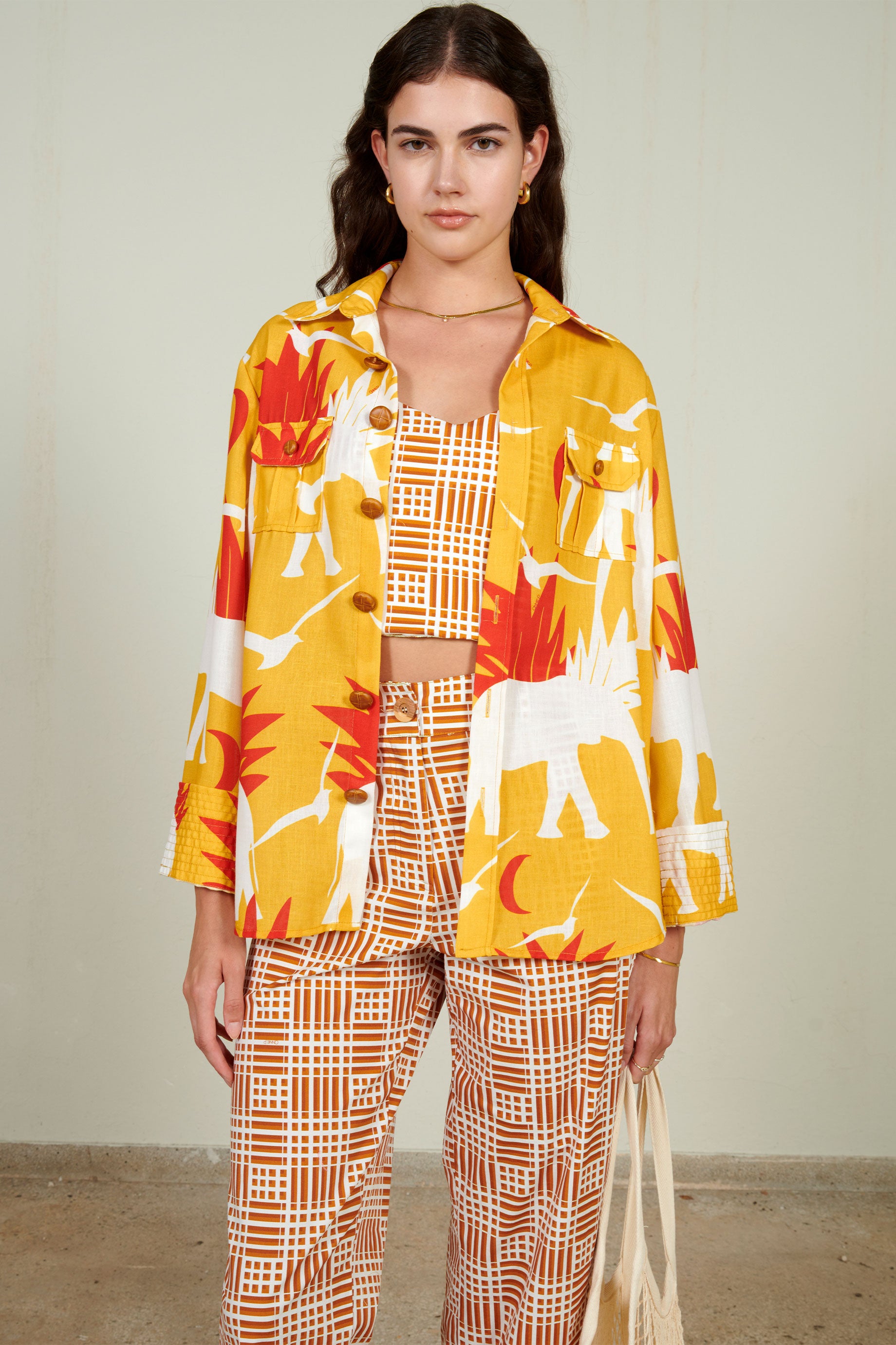 Giraffe Cover Up Elephant Yellow