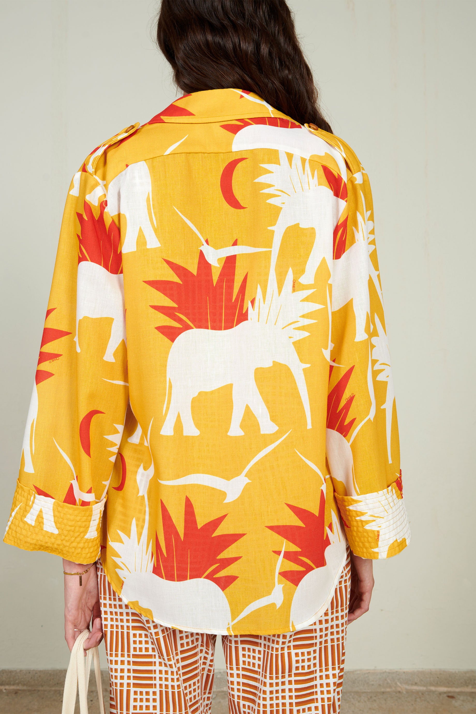 Giraffe Cover Up Elephant Yellow