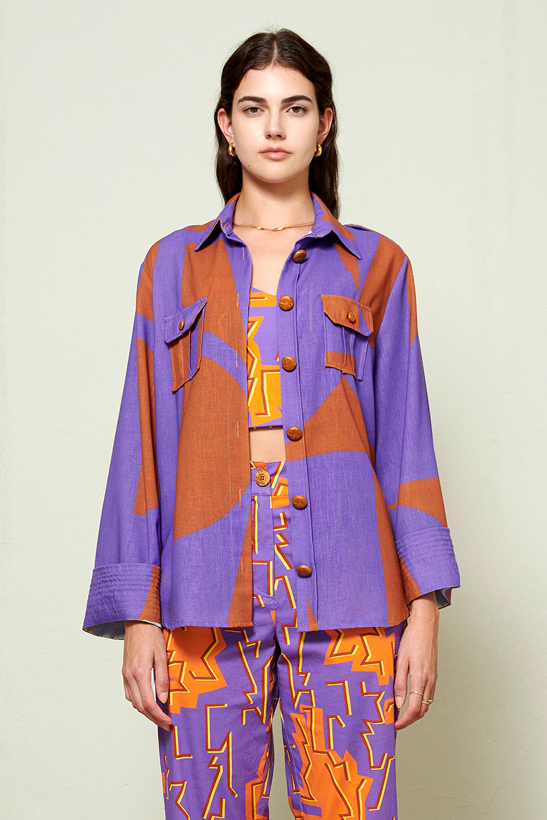 Giraffe Cover Up Traces Purple