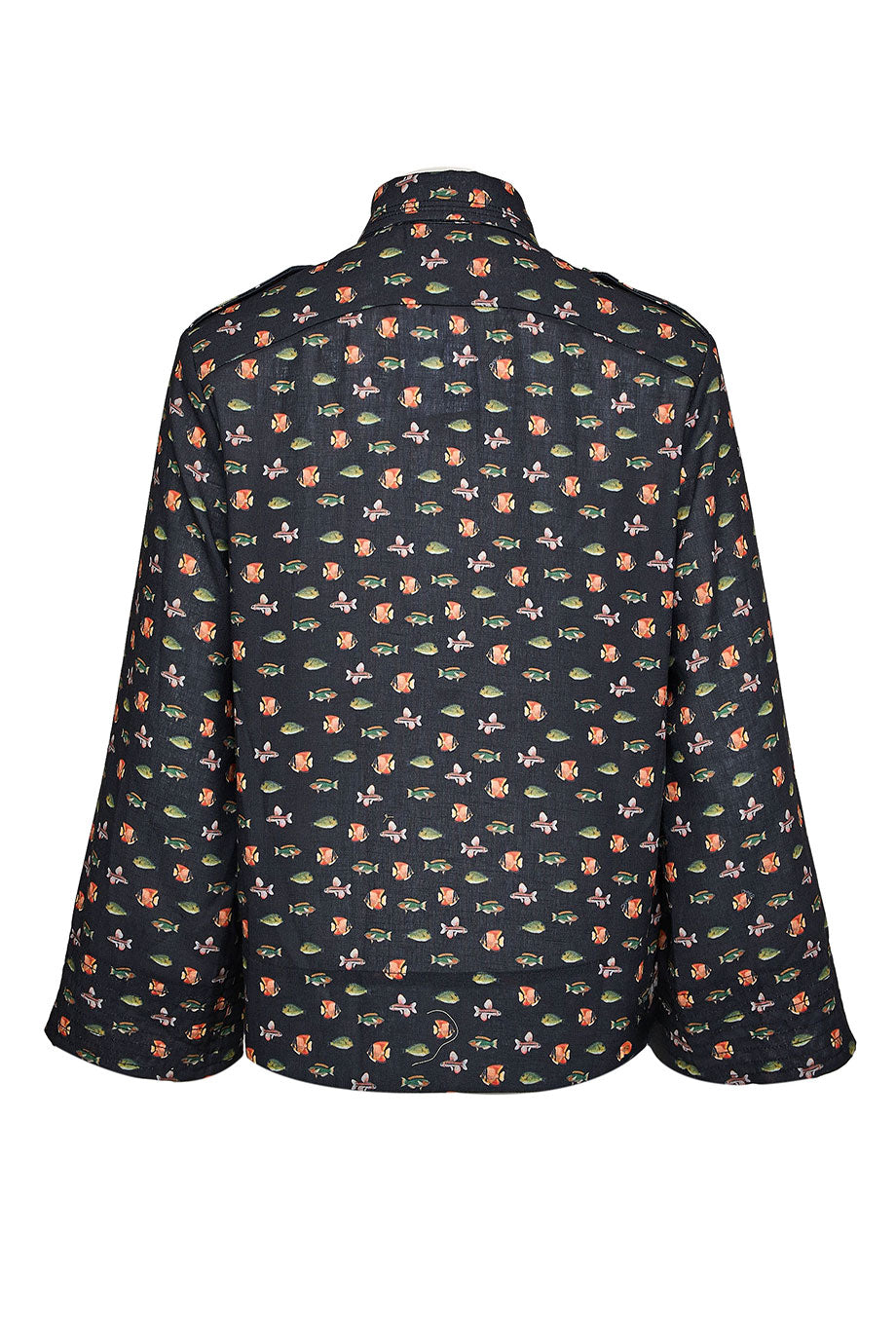 Short Safari Jacket Fish Parade