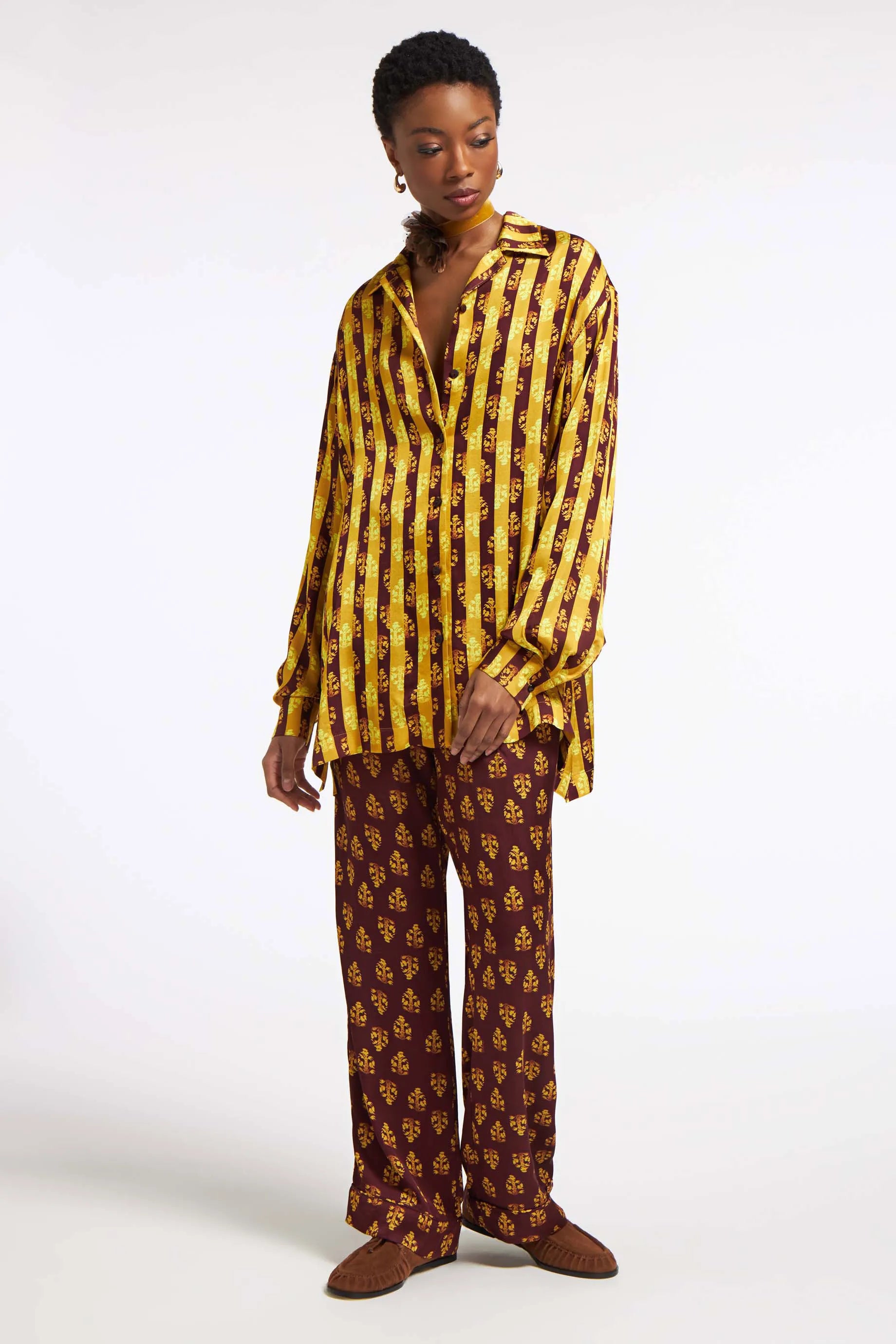 Jasmine Pants Embroidery Espresso