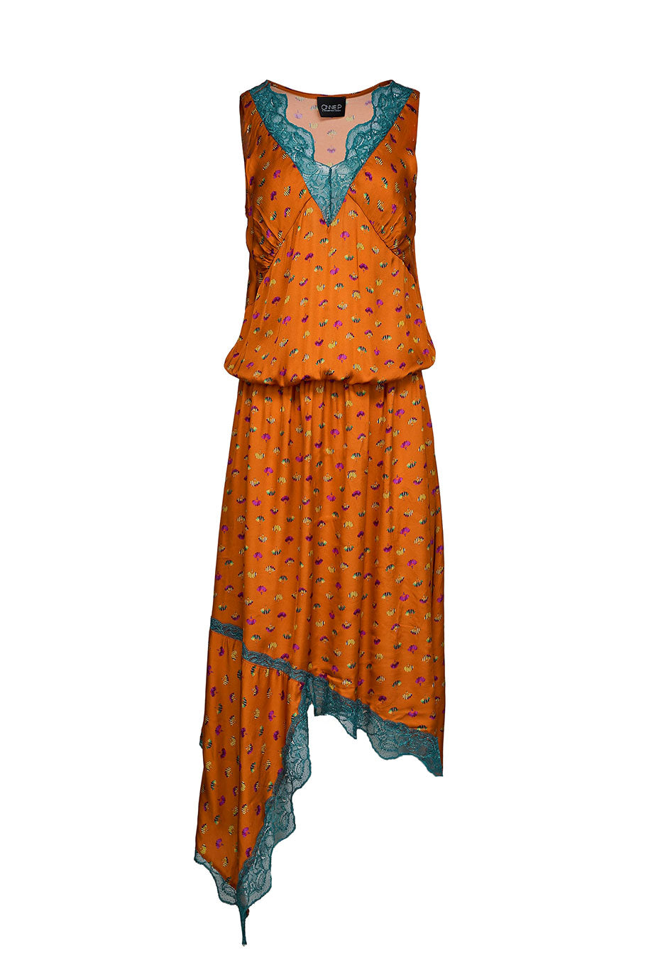 Jasmine Dress Petals Bronze