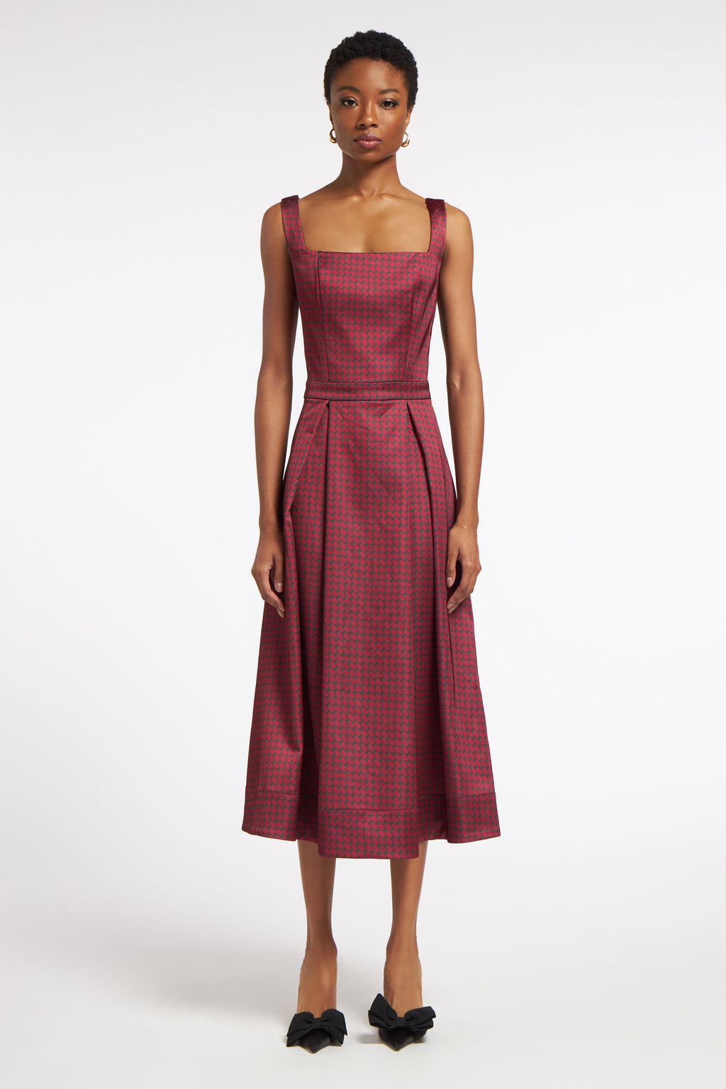 Kelly Dress Diamonds Maroon