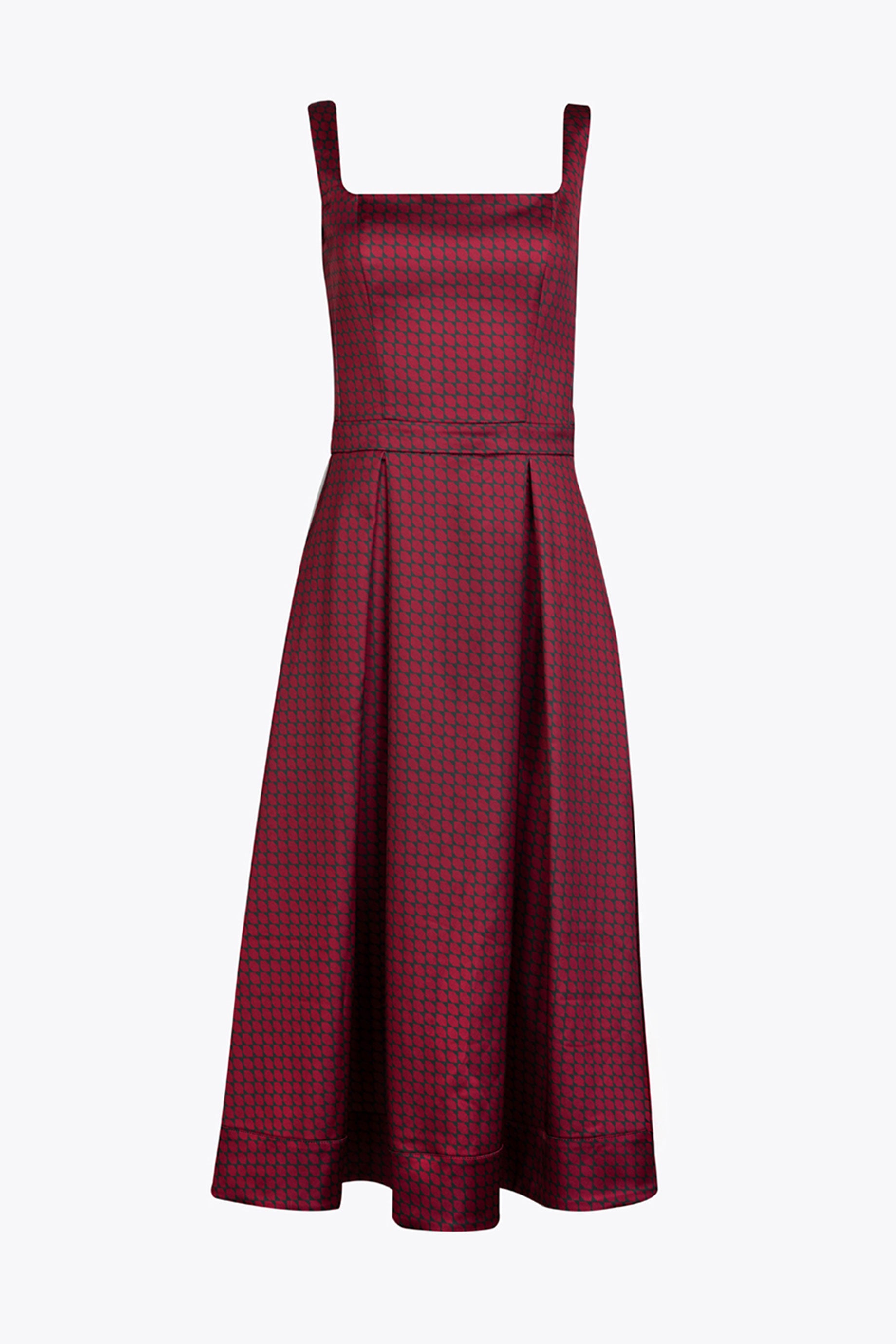 Kelly Dress Diamonds Maroon