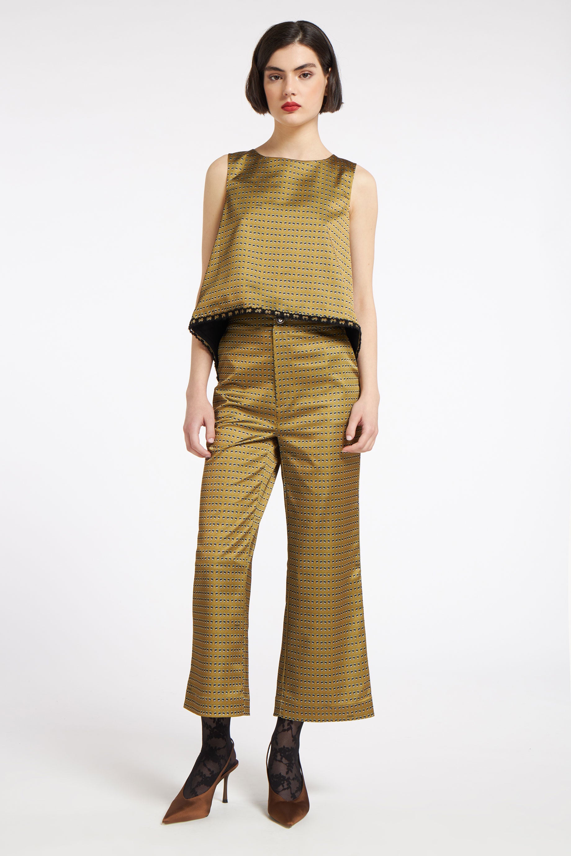 Kelly Pants Stiches Gold