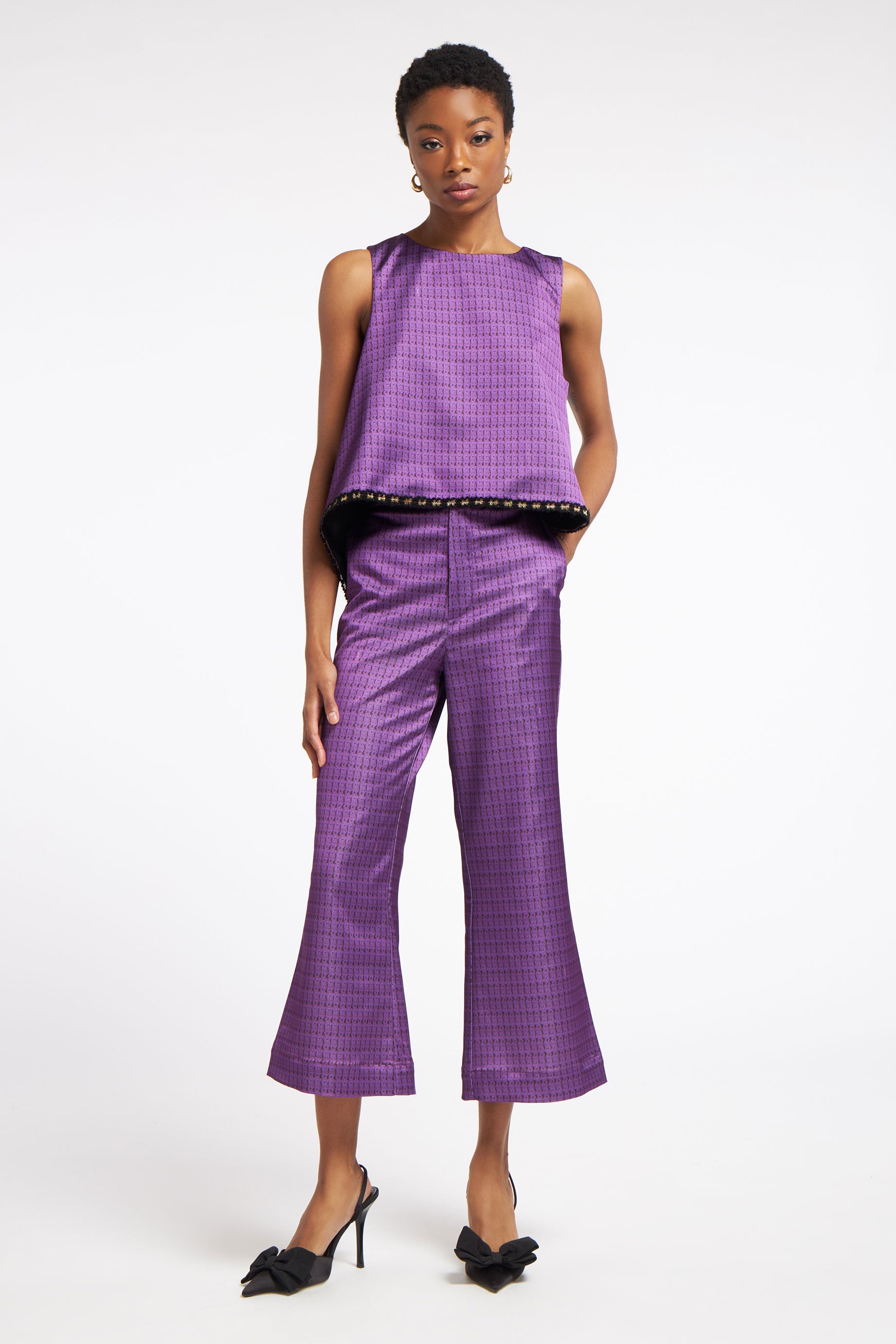 Kelly Pants Weave Purple