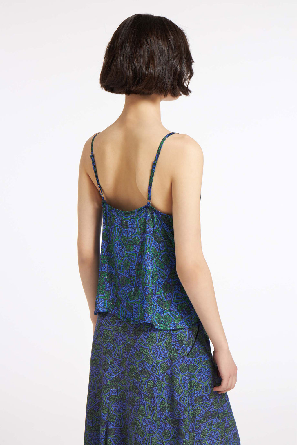 Lace Top Argalios Blue&Green