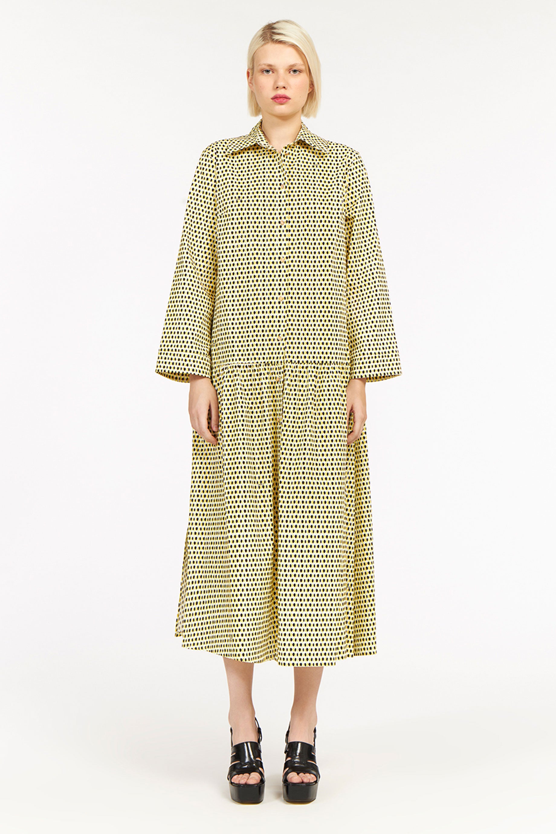 Magda Dress Dots Yellow&Black