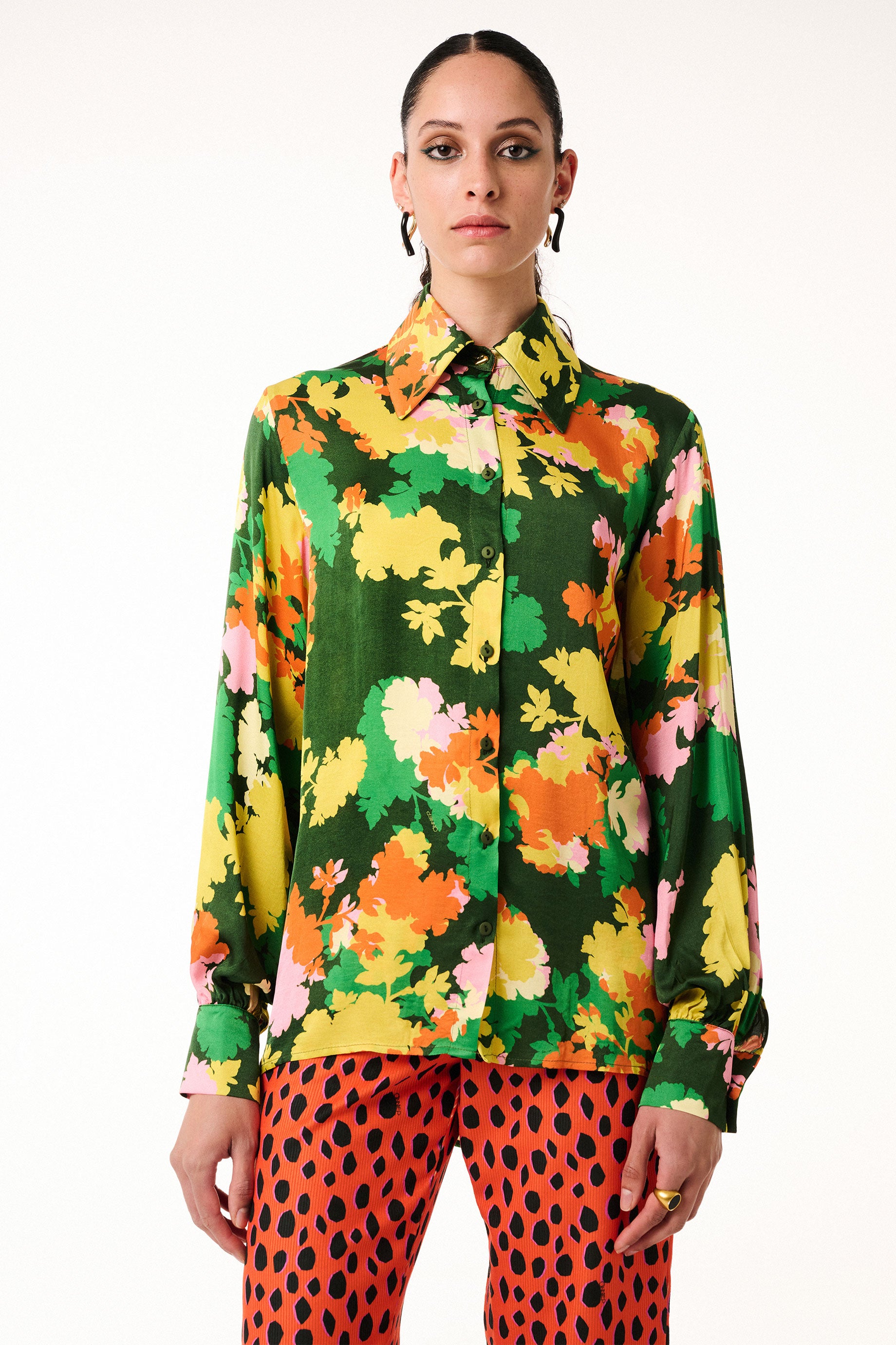 Martha Shirt Blossom Green