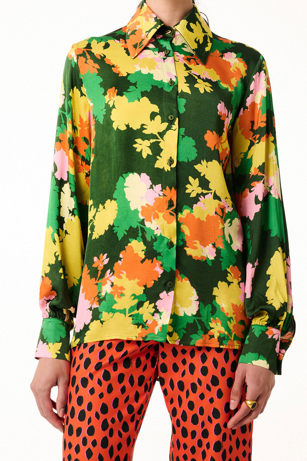 Martha Shirt Blossom Green