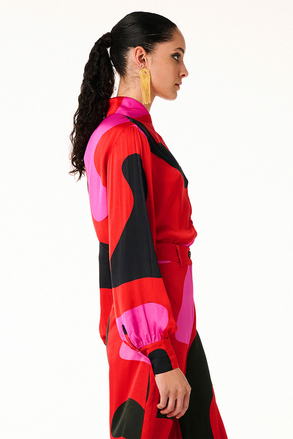 Martha Shirt Lava Red