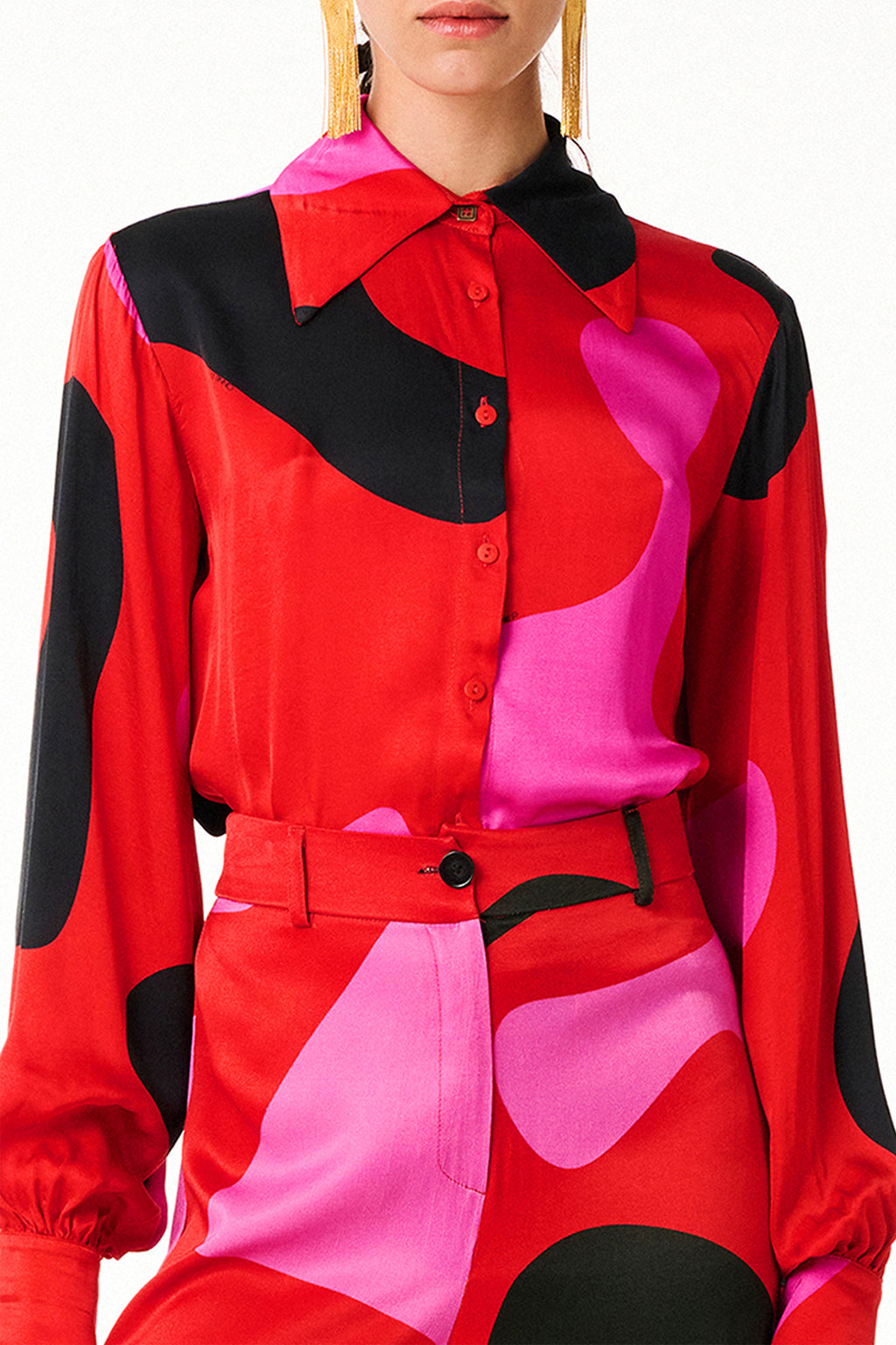 Martha Shirt Lava Red