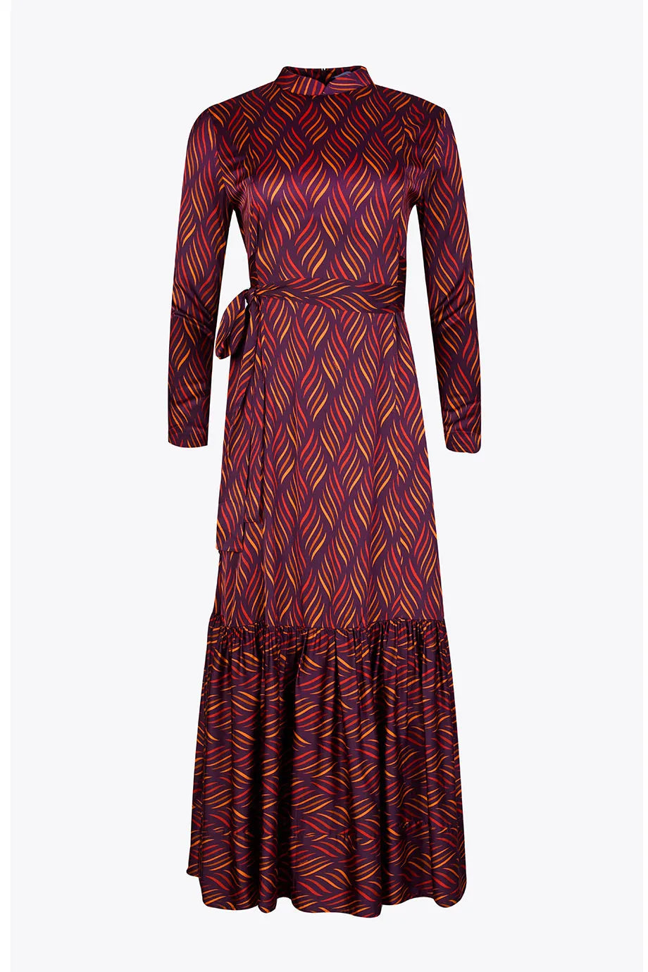 Melina Dress Dancing Lines Plum