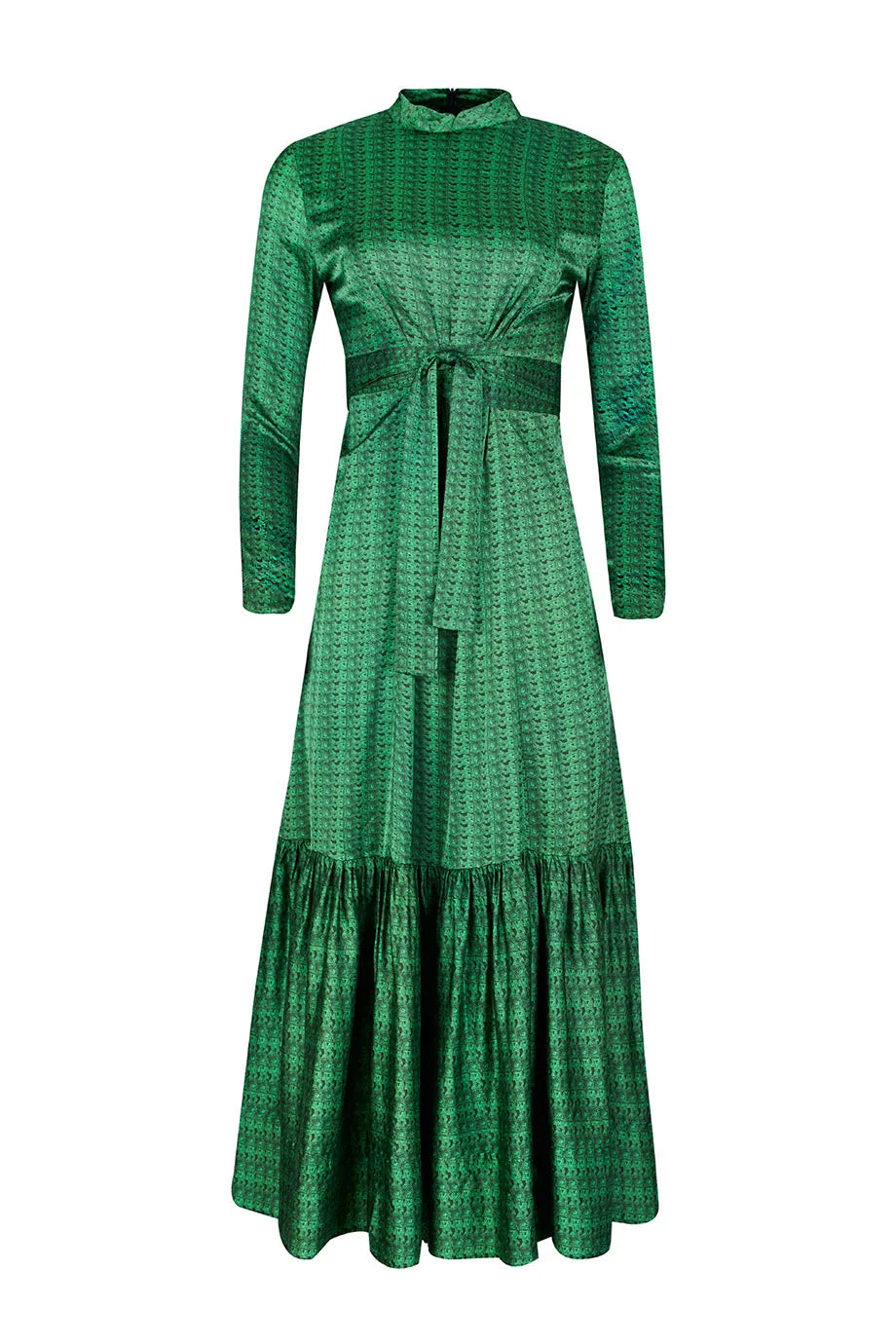 Melina Dress Textures Weave Green