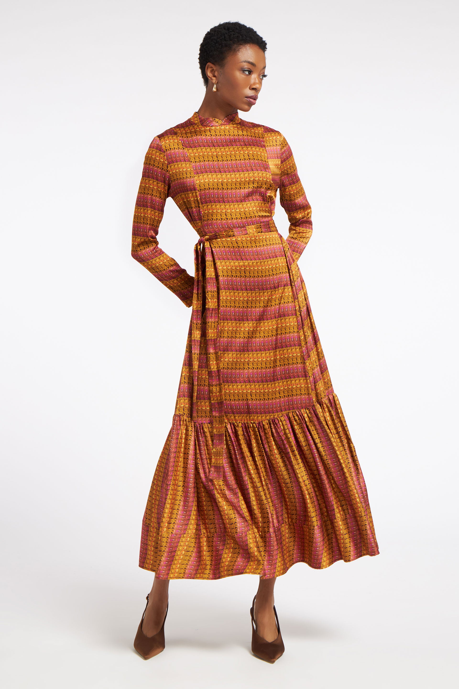 Melina Dress Weave Multi