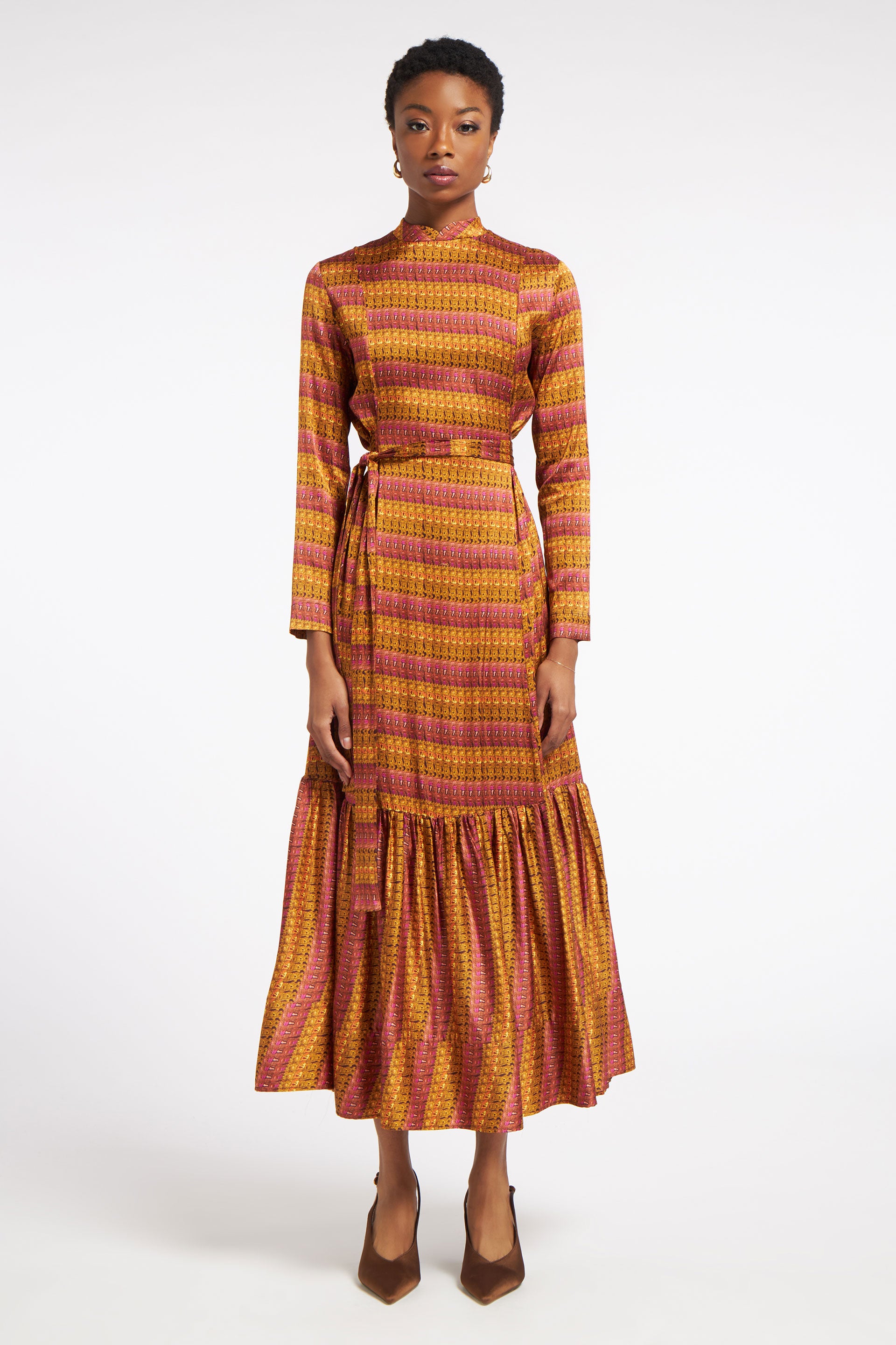 Melina Dress Weave Multi