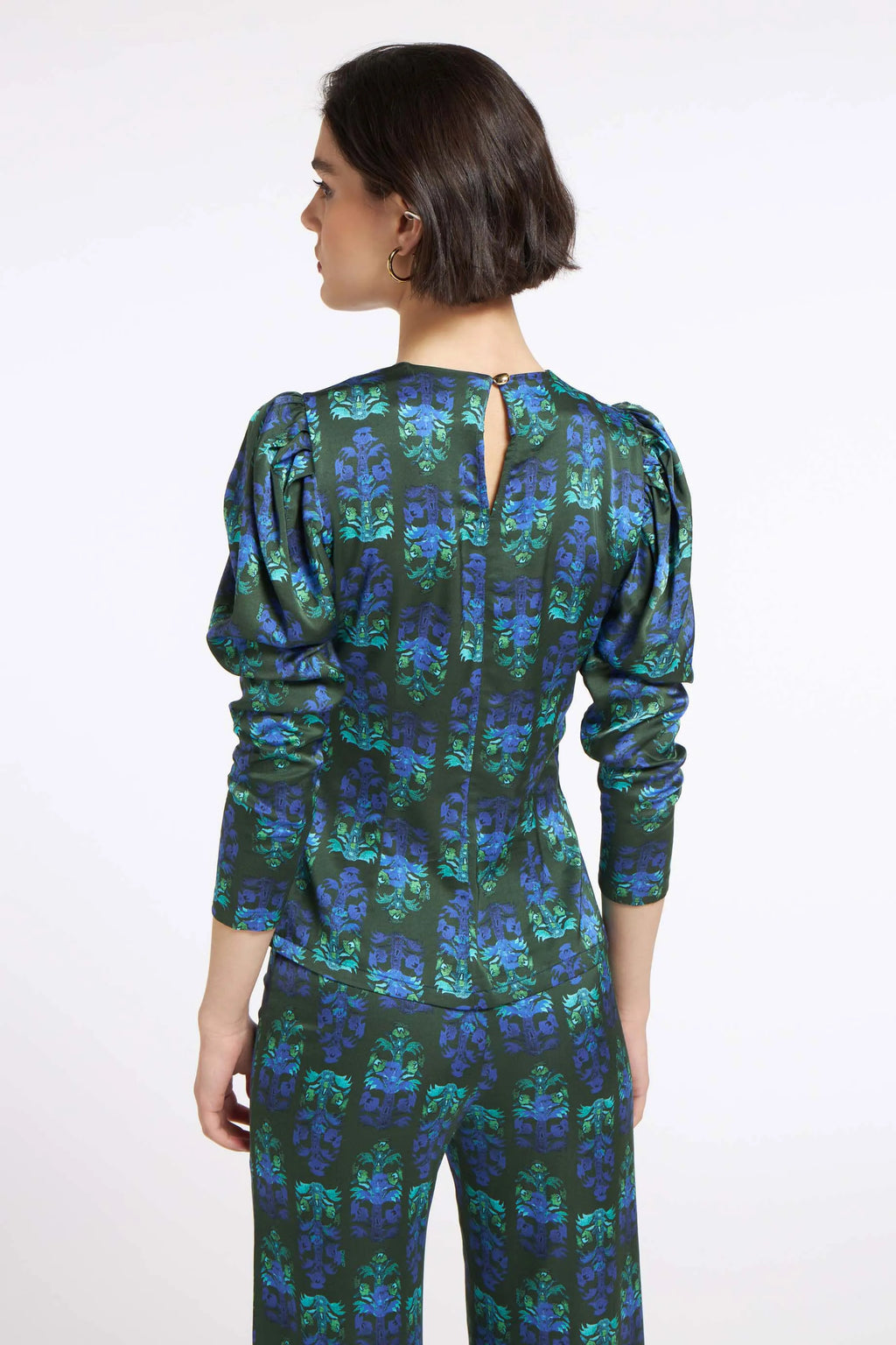 Nala Blouse Stiches Green