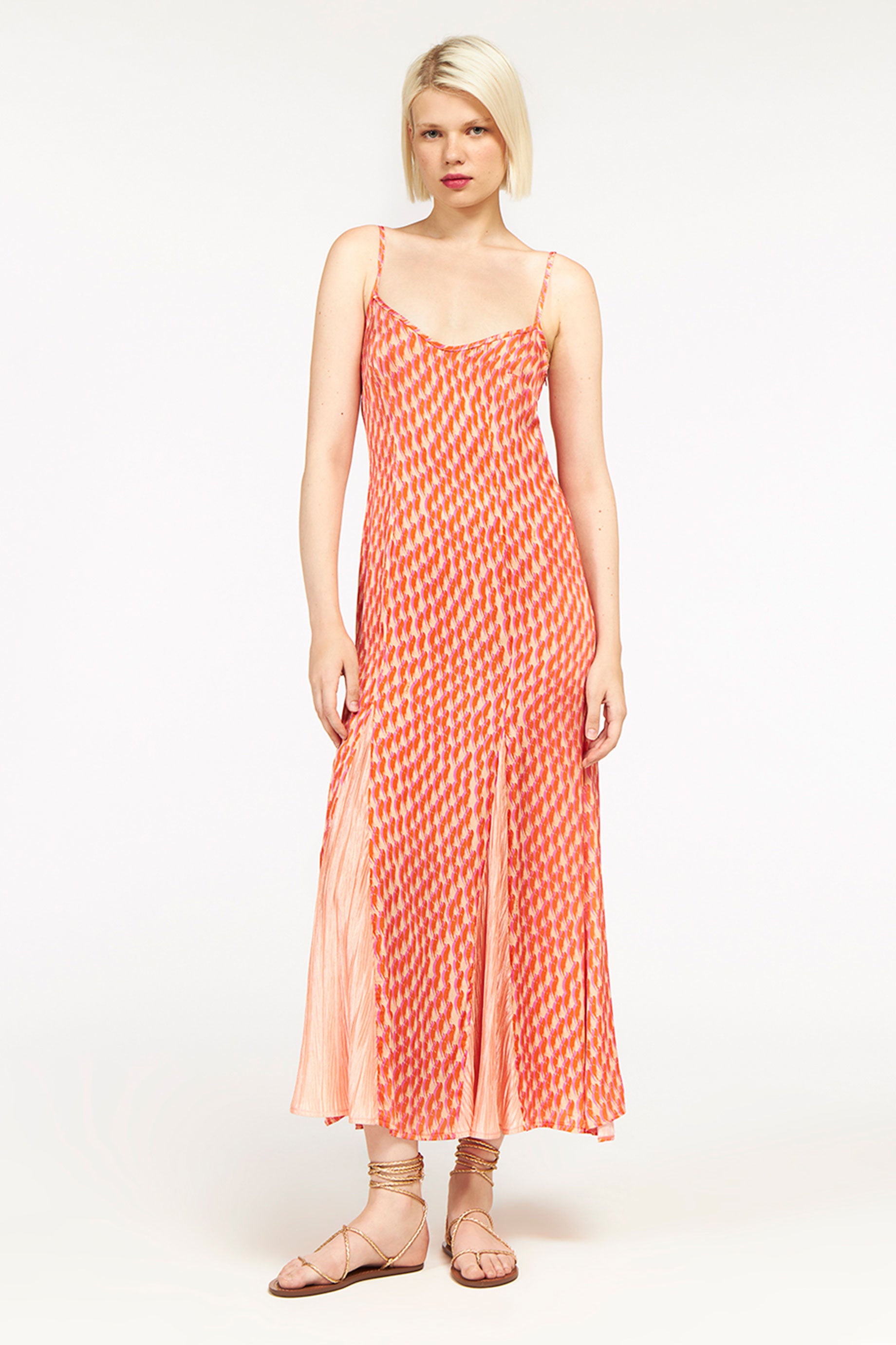 Odette Dress Murmur Nude&Plisse