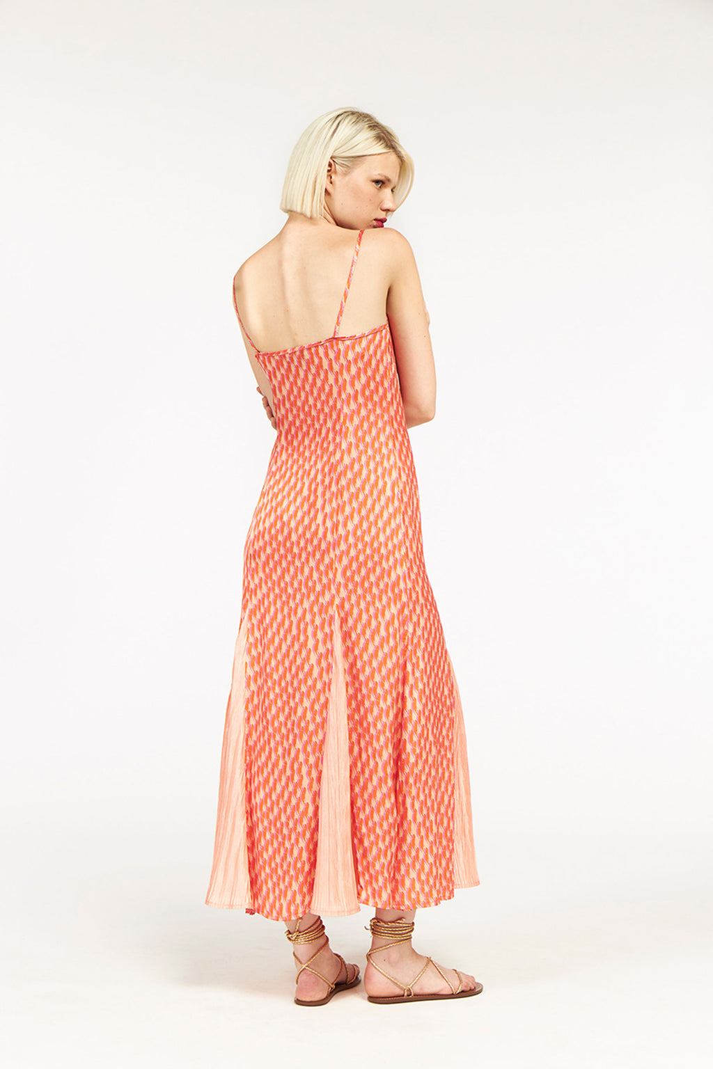 Odette Dress Murmur Nude&Plisse