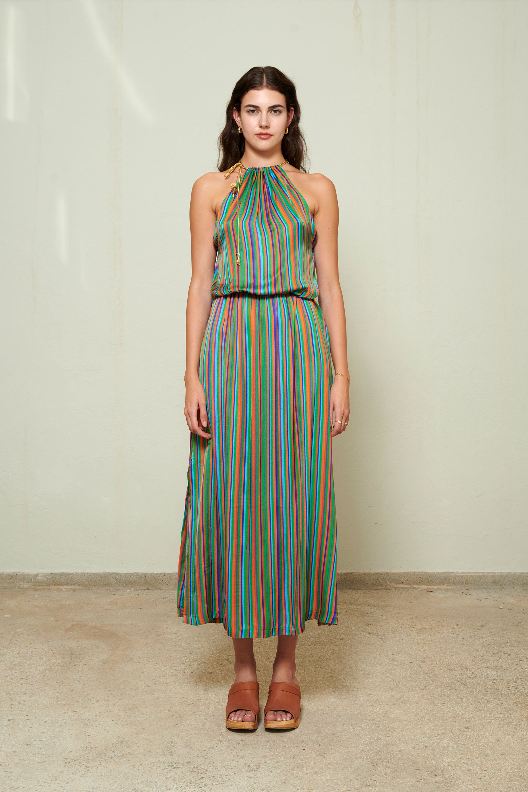 Raiza Dress Stripes Multi