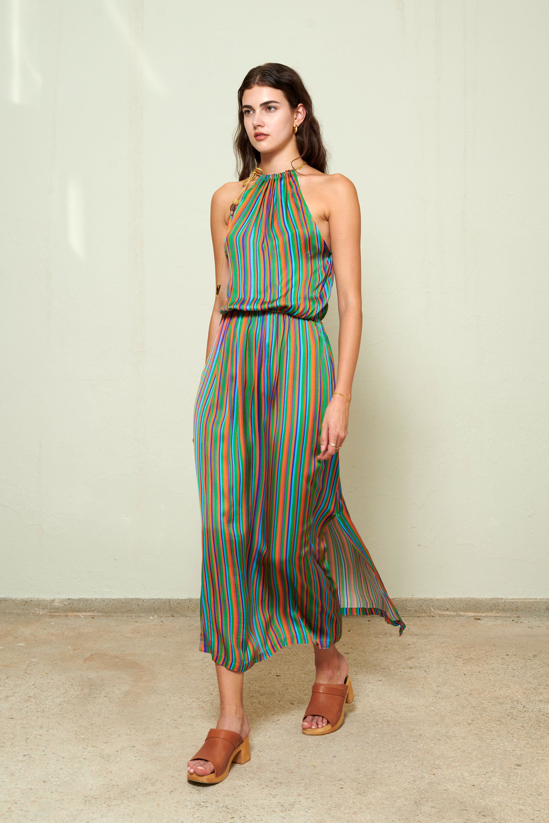 Raiza Dress Stripes Multi
