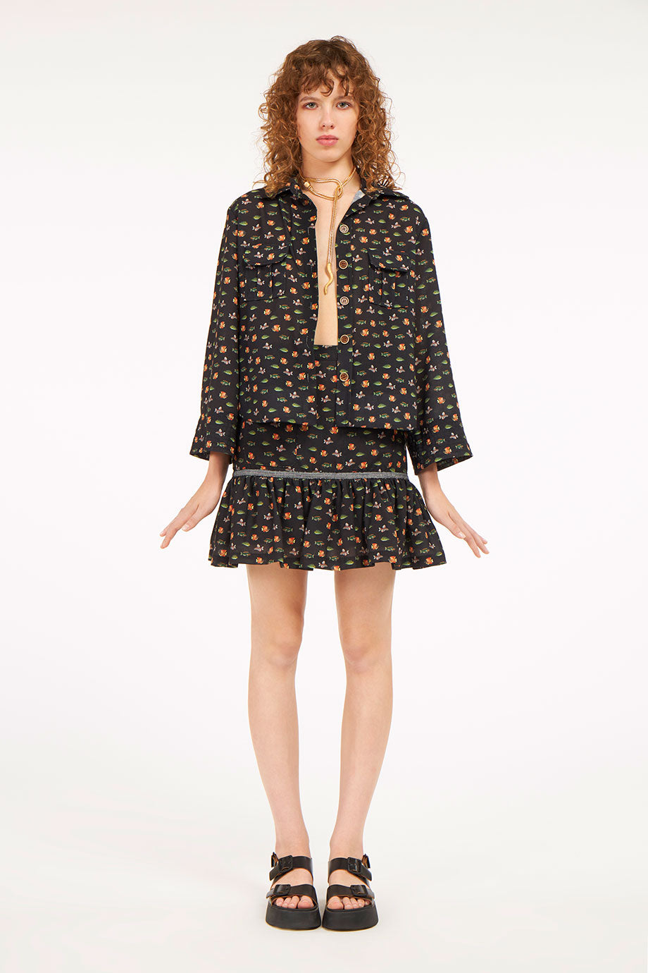 Short Safari Jacket Fish Parade