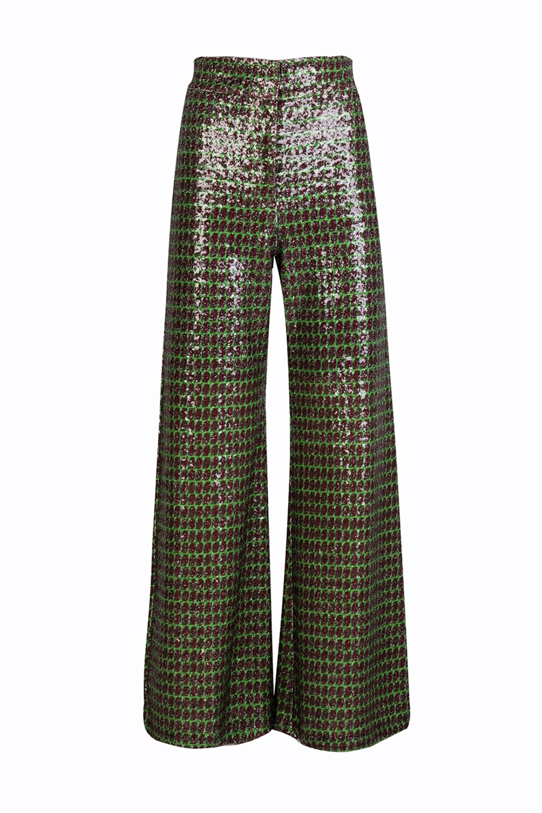 Sequin Pants Diamonds Lime